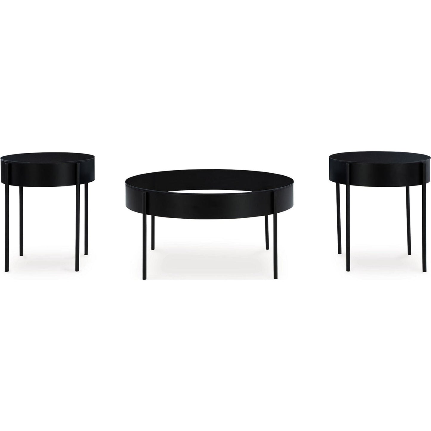 Lot de 3 tables Ardoline - Noir