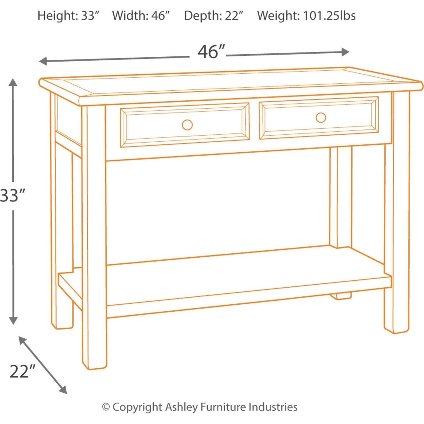 Table basse Bolanburg - Bicolore
