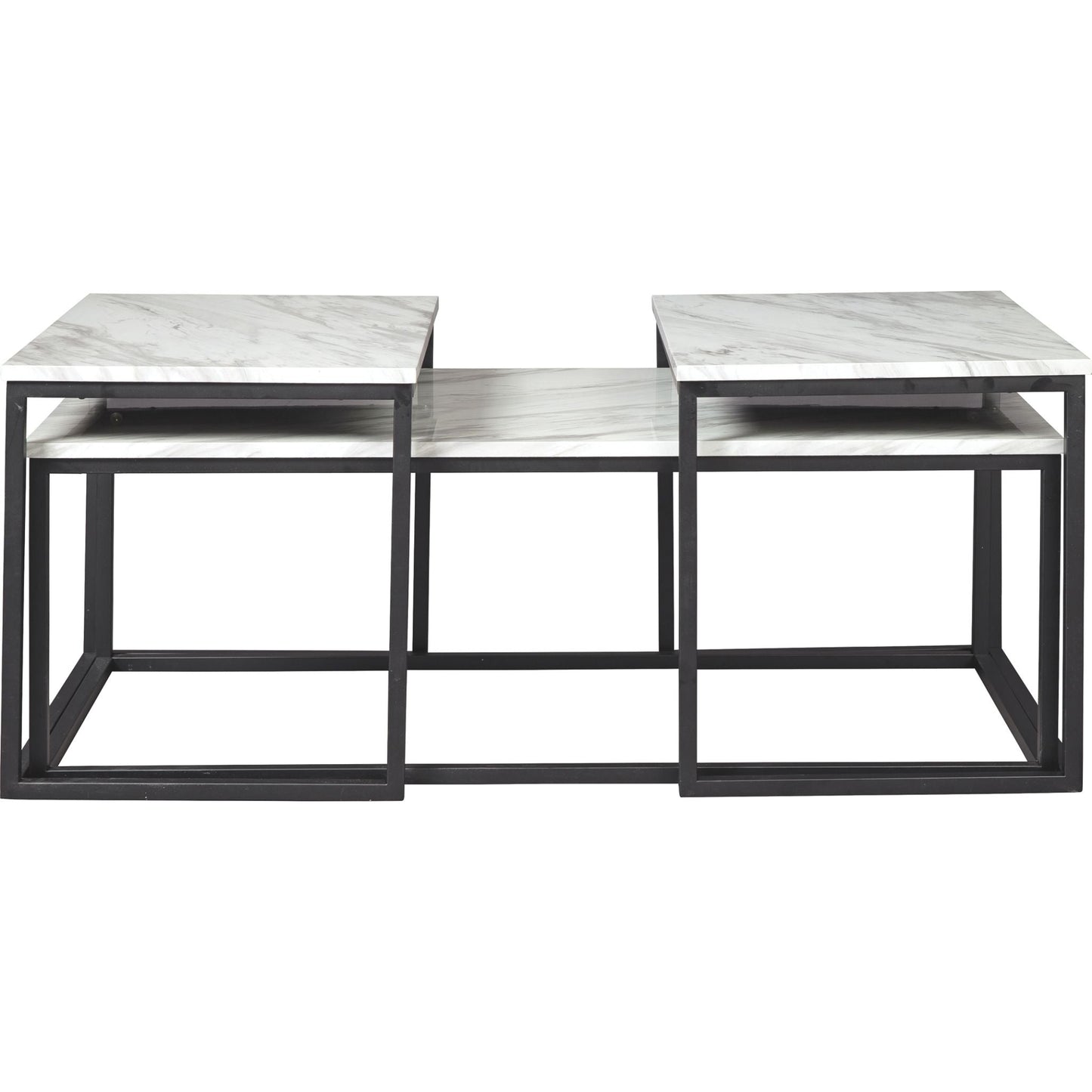 Lot de 3 tables Donnesta - Blanc