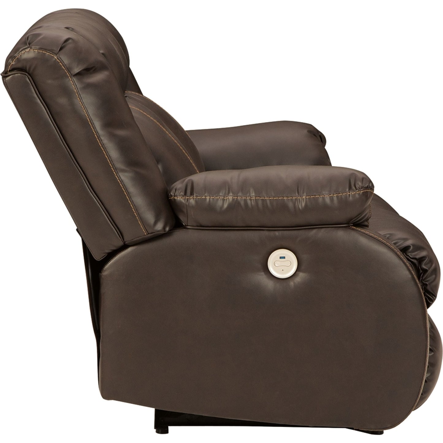 Causeuse inclinable électrique Denoron - Chocolat