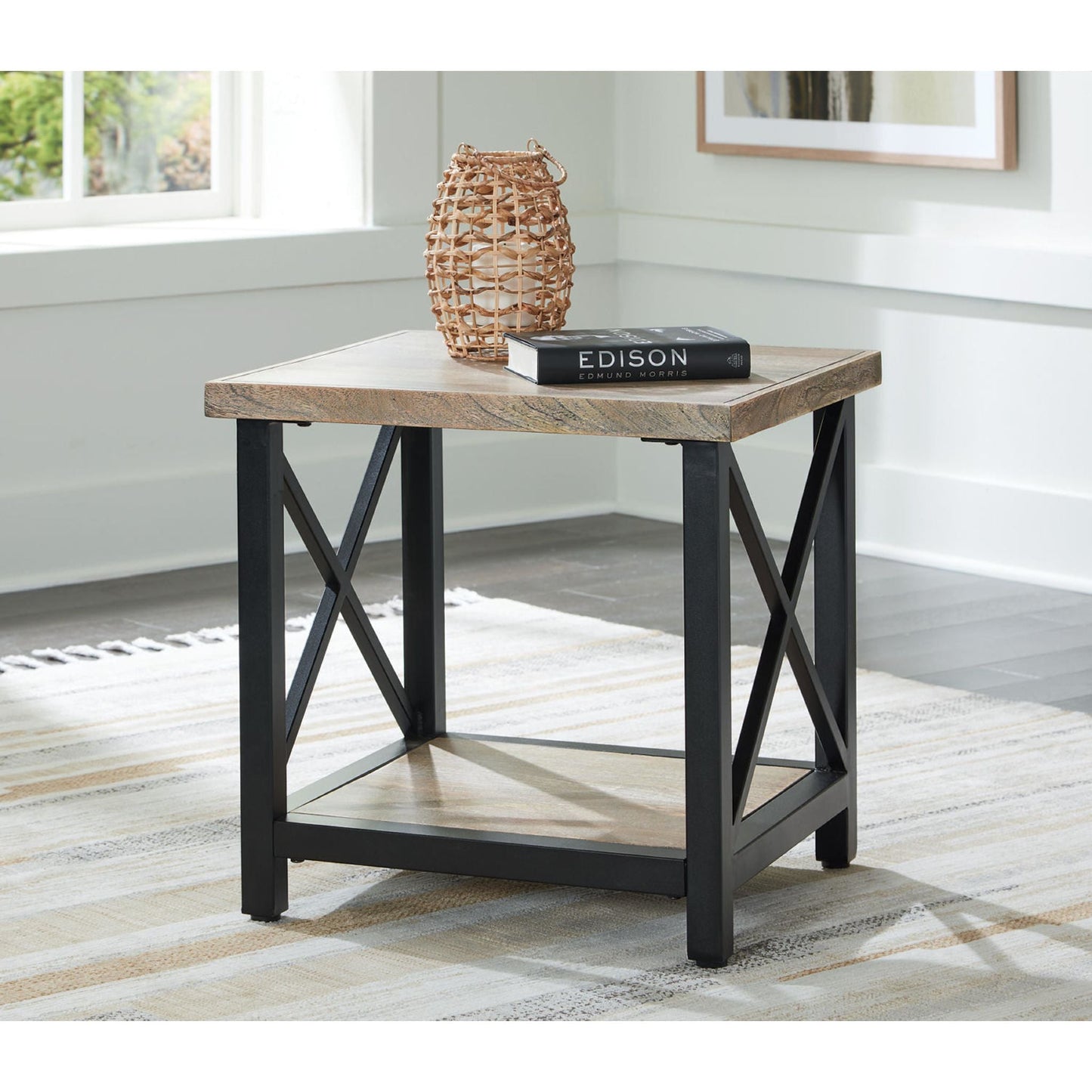 Table d'appoint Bristenfort - Marron/Noir