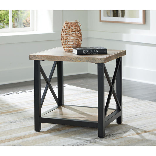 Table d'appoint Bristenfort - Marron/Noir