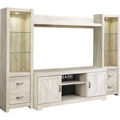 Meuble de divertissement Bellaby 5 pièces - Blanchi à la chaux
