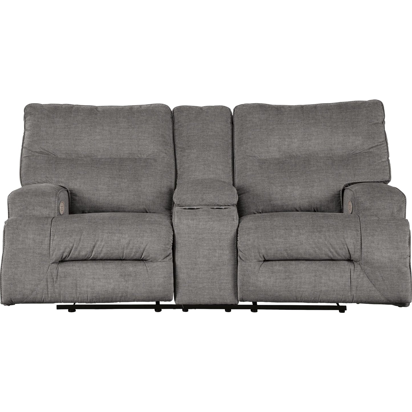 Causeuse inclinable électrique Coombs avec console - Anthracite