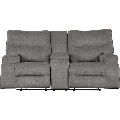 Causeuse inclinable électrique Coombs avec console - Anthracite