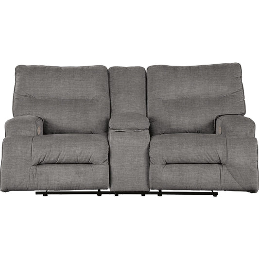 Causeuse inclinable électrique Coombs avec console - Anthracite