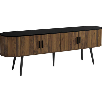 Meuble TV 72 - Noir/Marron