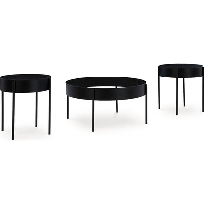 Lot de 3 tables Ardoline - Noir