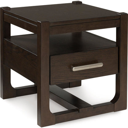 Table d'appoint Breckington - Marron foncé