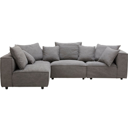 Canapé modulable Angela 5 pièces - Capricorne Anthracite