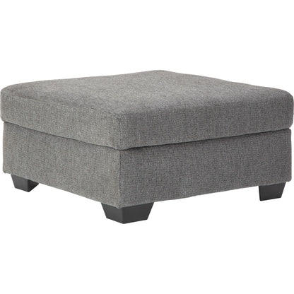 Pouf d'appoint surdimensionné Dalhart - Anthracite