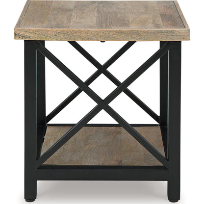 Table d'appoint Bristenfort - Marron/Noir