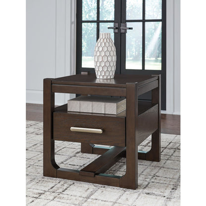 Table d'appoint Breckington - Marron foncé