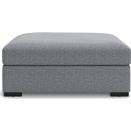 Pouf d'appoint surdimensionné Bealton - Sel et poivre