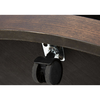 Table basse Brazburn - Finition marron foncé/doré
