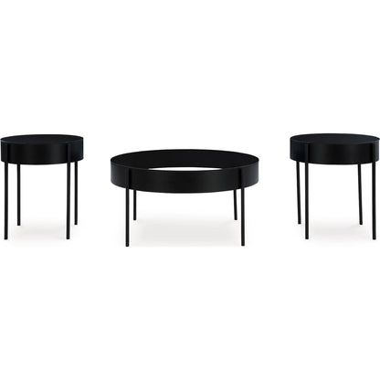 Lot de 3 tables Ardoline - Noir