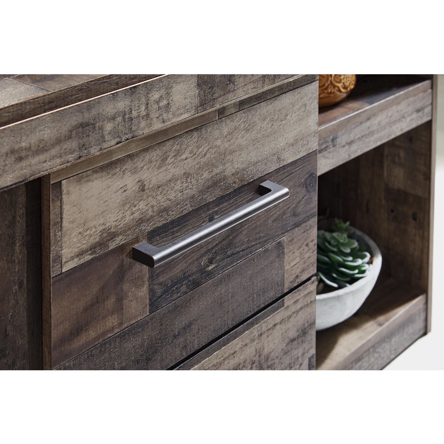 Meuble de divertissement Derekson 4 pièces - Gris multicolore