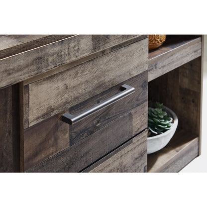 Meuble de divertissement Derekson 4 pièces - Gris multicolore
