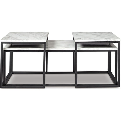 Lot de 3 tables Donnesta - Blanc