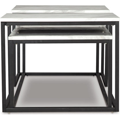 Lot de 3 tables Donnesta - Blanc