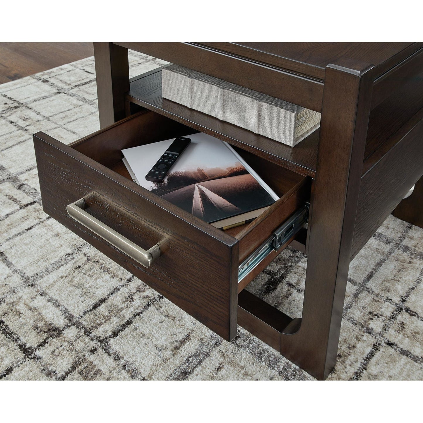 Table d'appoint Breckington - Marron foncé