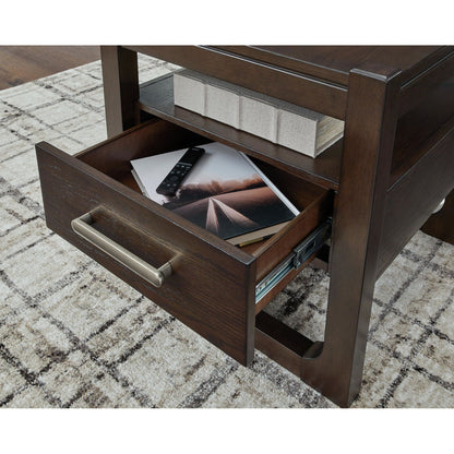 Table d'appoint Breckington - Marron foncé