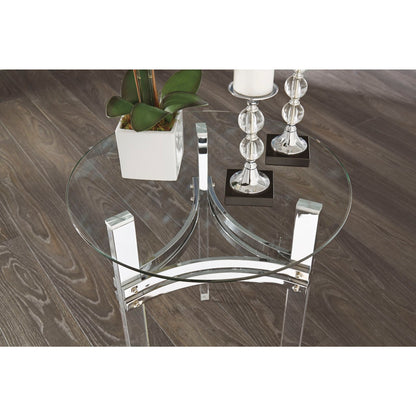 Table d'appoint Braddoni - Finition chromée