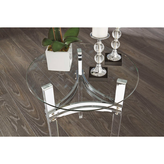 Table d'appoint Braddoni - Finition chromée