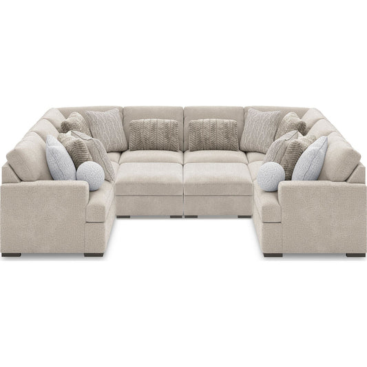 Canapé modulable Cuddle Plush 8 pièces avec poufs - Arctic