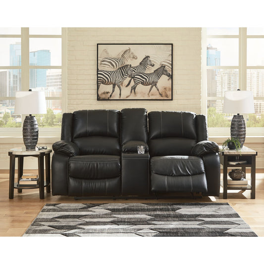 Causeuse inclinable avec console Calderwell - Noir