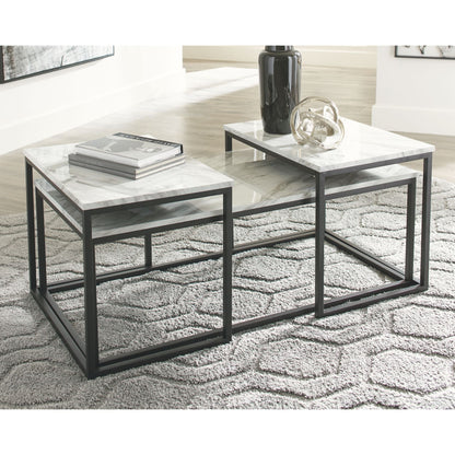 Lot de 3 tables Donnesta - Blanc