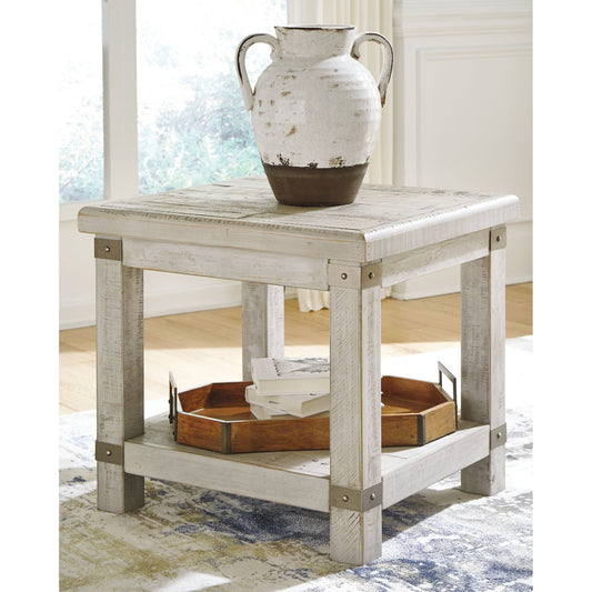 Table d'appoint Carynhurst - Blanc délavé gris