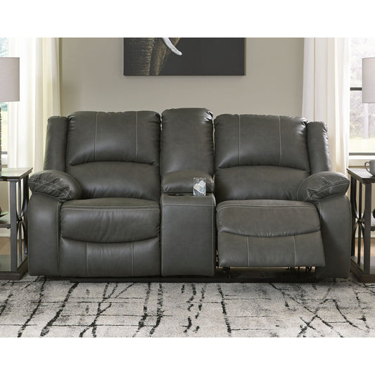 Causeuse inclinable avec console Calderwell - Gris
