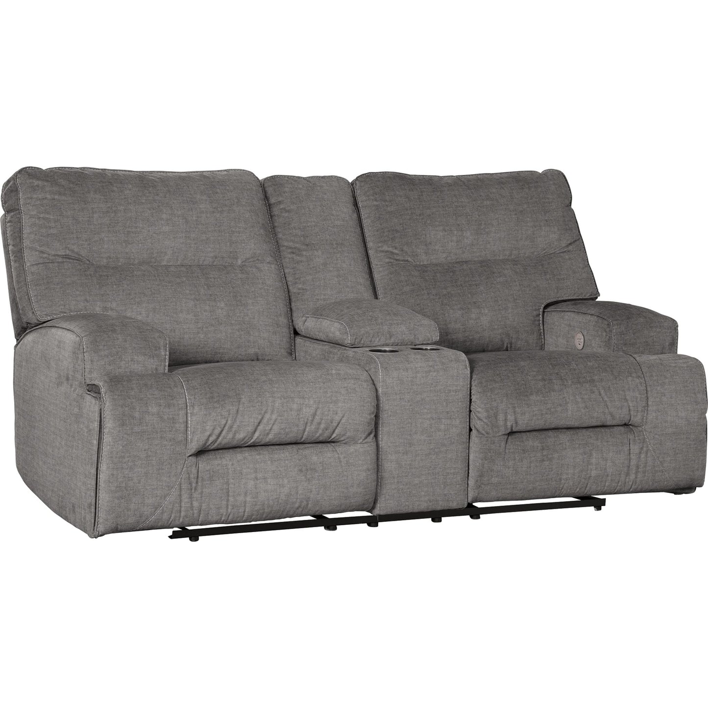 Causeuse inclinable électrique Coombs avec console - Anthracite