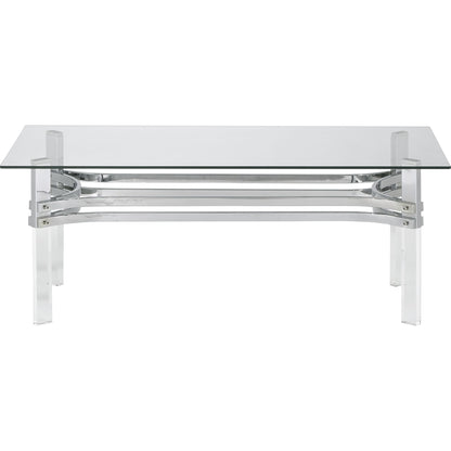 Table basse Braddoni - Finition chromée