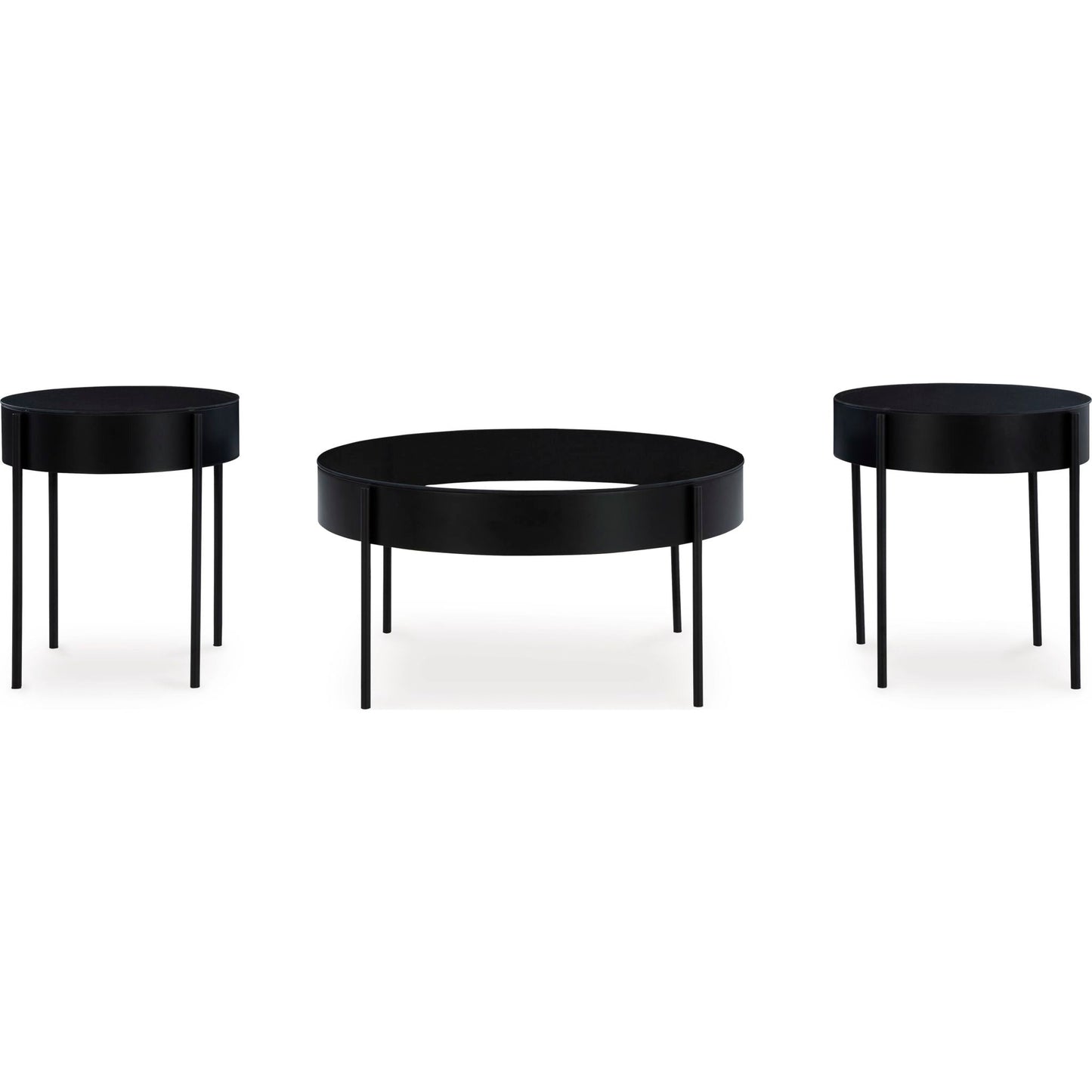 Lot de 3 tables Ardoline - Noir
