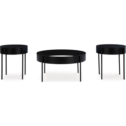 Lot de 3 tables Ardoline - Noir