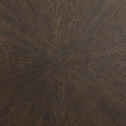 Table basse Brazburn - Finition marron foncé/doré