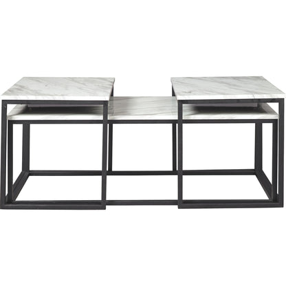 Lot de 3 tables Donnesta - Blanc