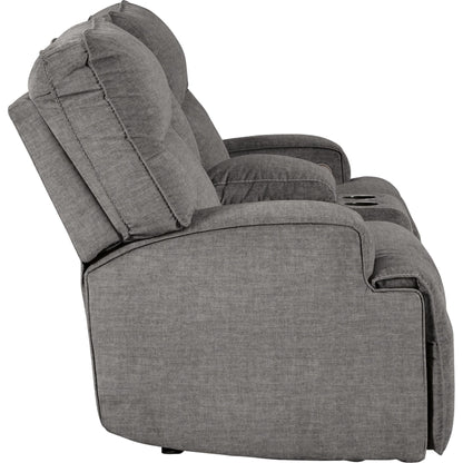 Causeuse inclinable électrique Coombs avec console - Anthracite