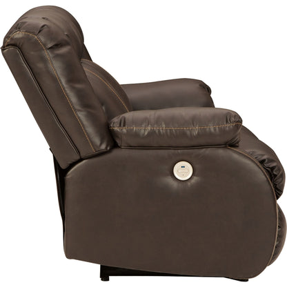 Causeuse inclinable électrique Denoron - Chocolat