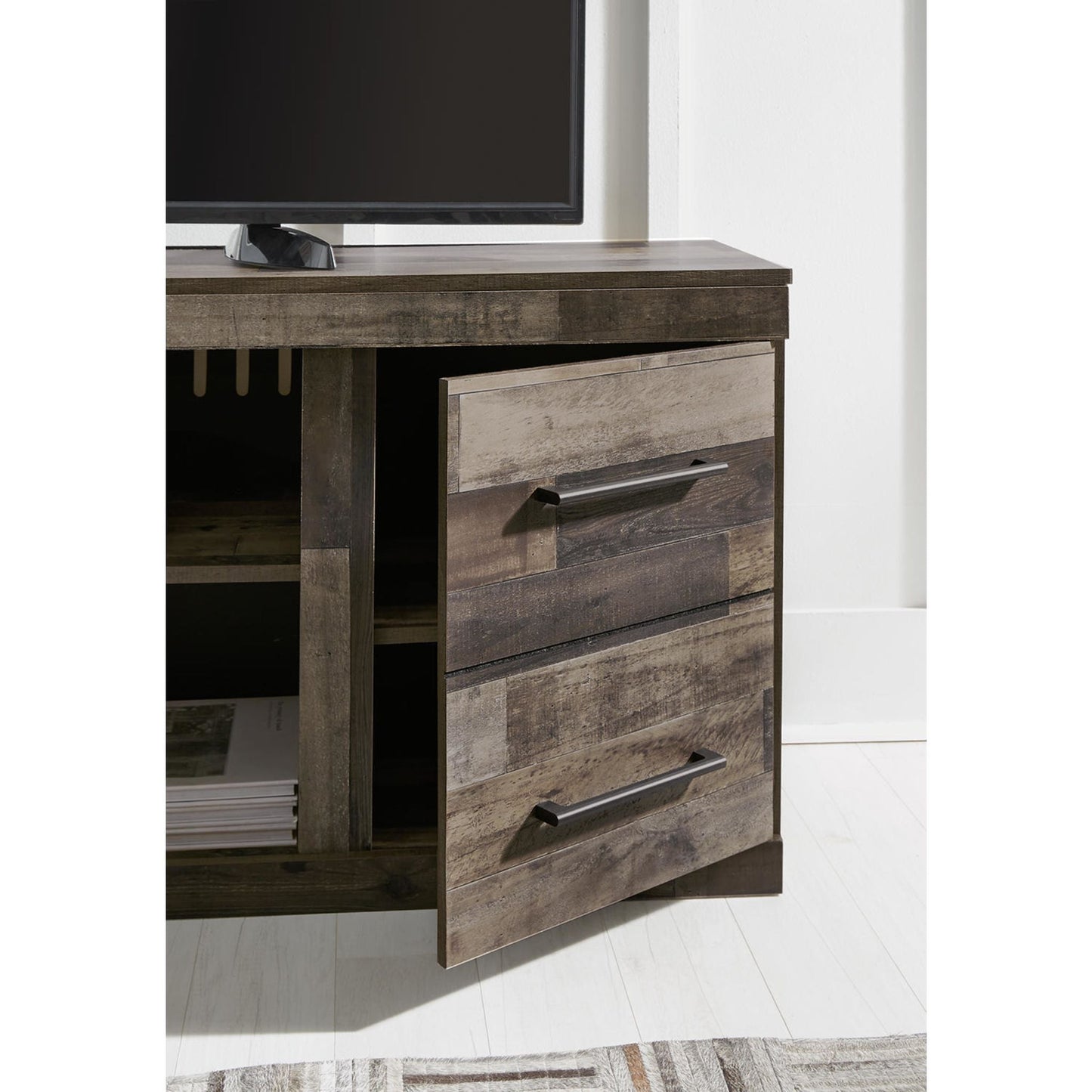 Meuble de divertissement Derekson 4 pièces - Gris multicolore