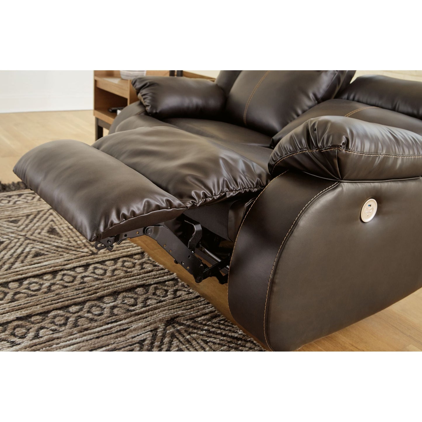 Causeuse inclinable électrique Denoron - Chocolat
