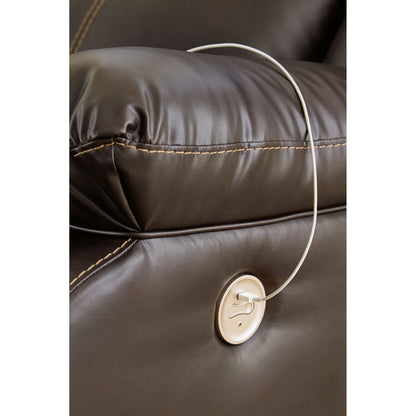 Causeuse inclinable électrique Denoron - Chocolat