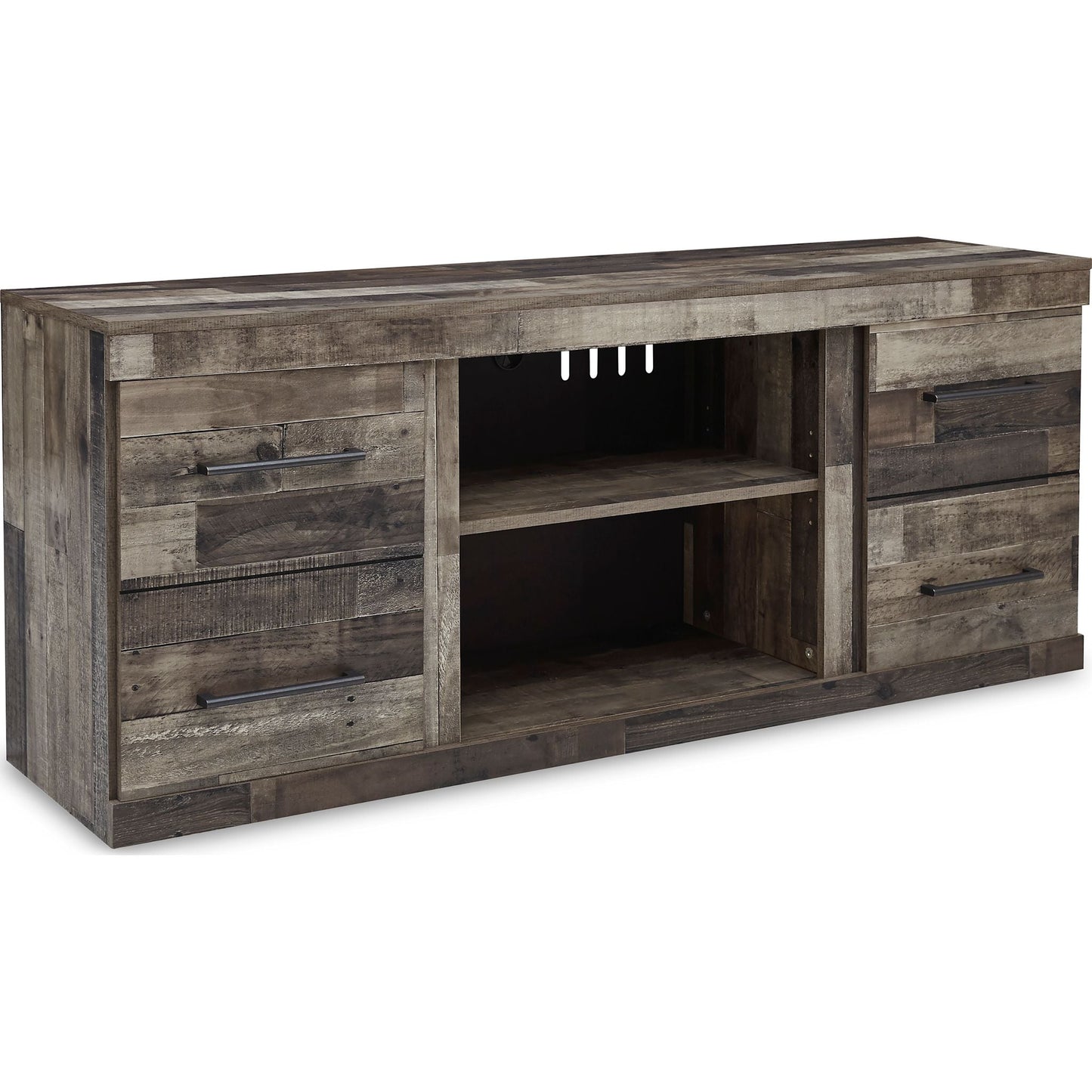Meuble de divertissement Derekson 4 pièces - Gris multicolore
